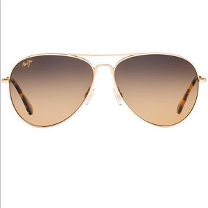 MAUI JIM Polarized Pilot Sunglasses WITH CASE